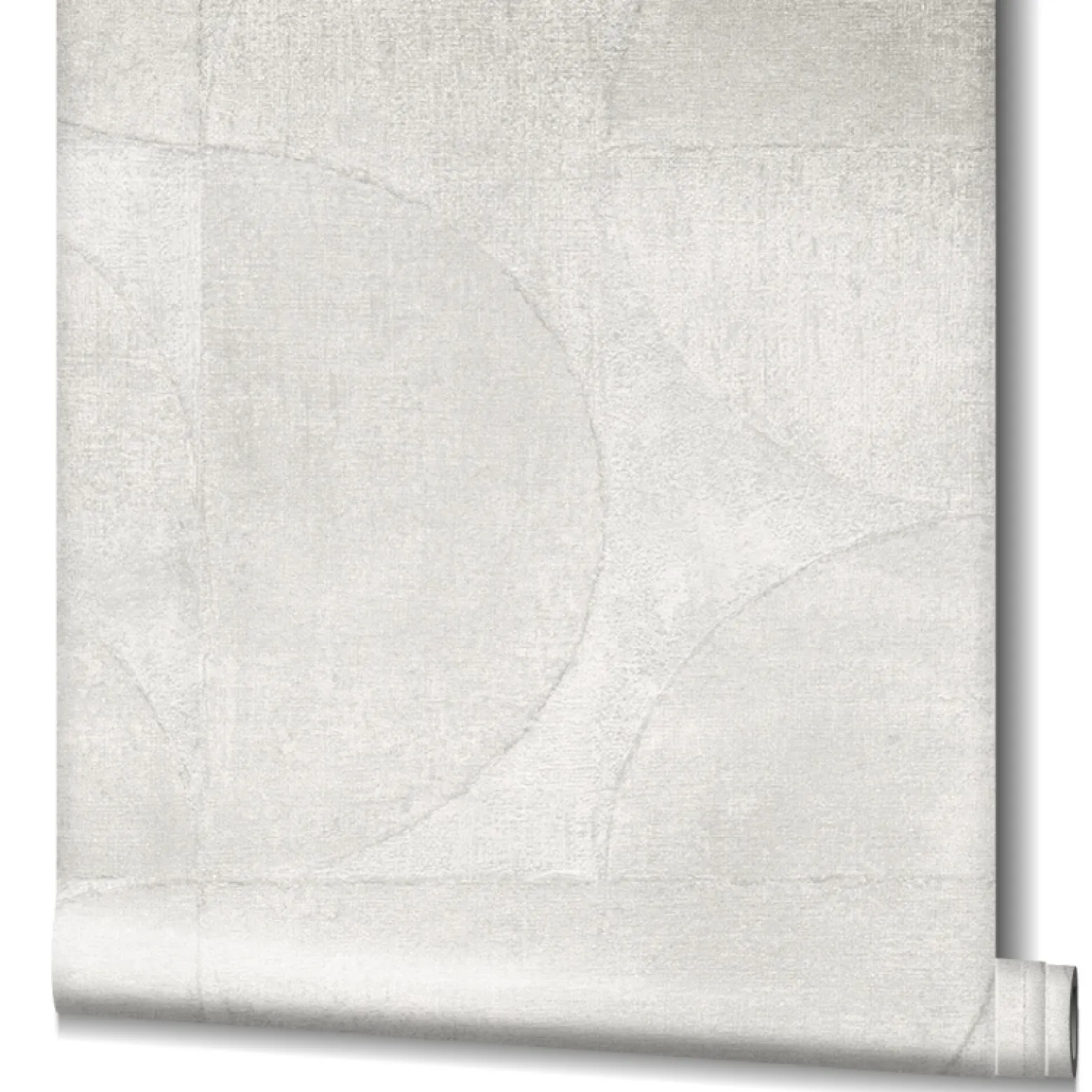 Vliestapete Halbkreis Metallic weiß-grau 32824