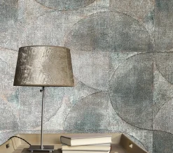 Vliestapete Halbkreis Patina Metallic braun gold 32821