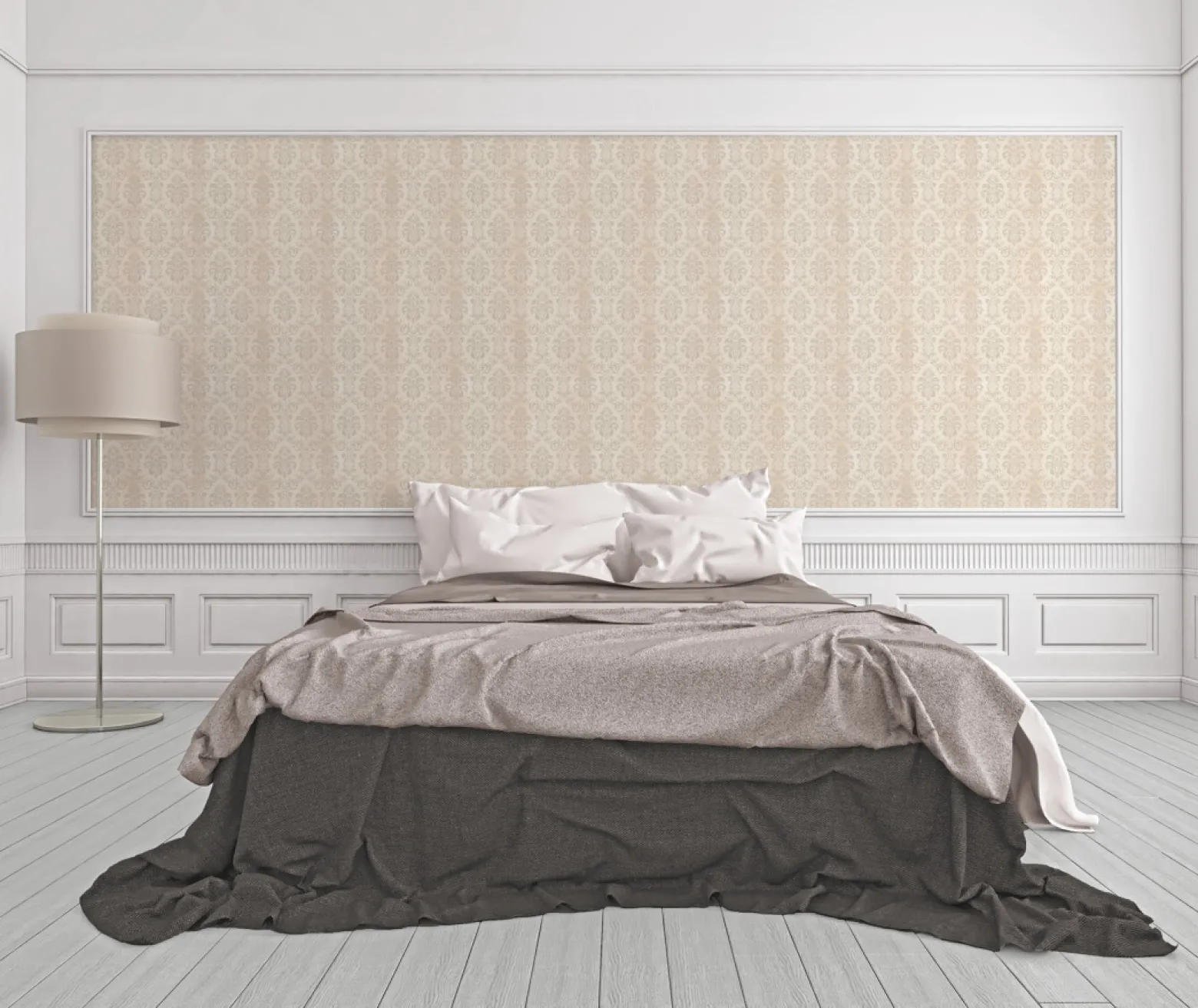 Vliestapete Hermitage Barock Ornament creme 33545-3