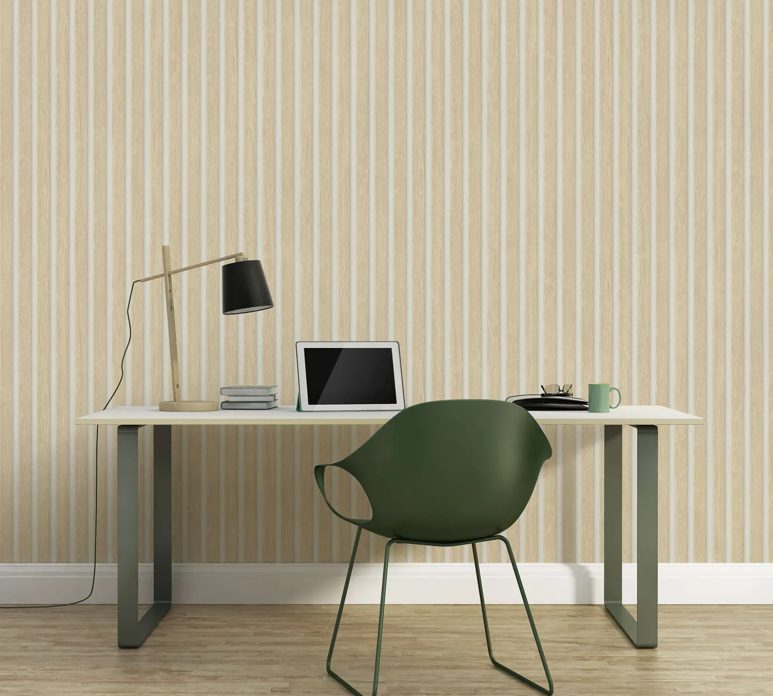 Vliestapete Holz Optik Beige Weiß AS Creation 39109-7
