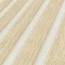 Vliestapete Holz Optik Beige Weiß AS Creation 39109-7