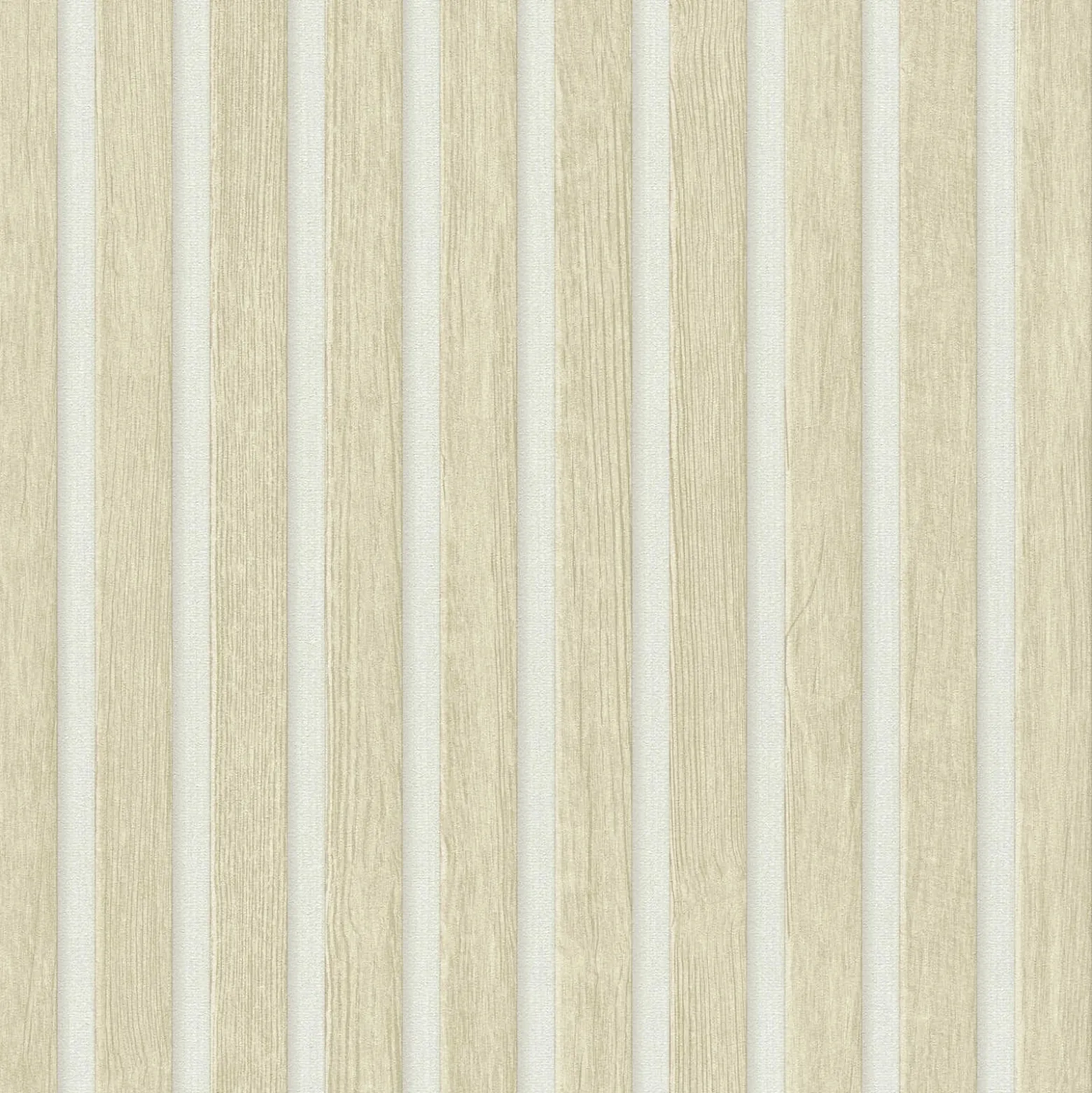 Vliestapete Holz Optik Beige Weiß AS Creation 39109-7