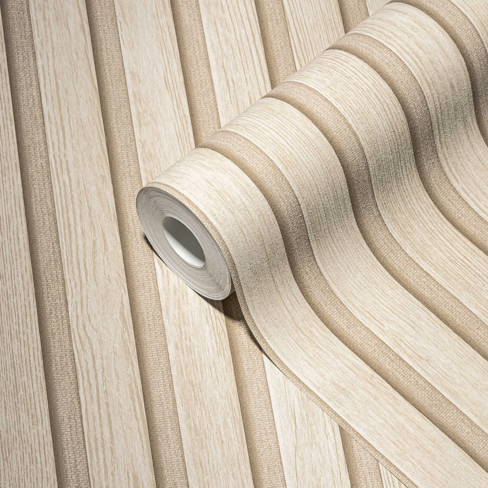 Vliestapete Holz Optik Beige Creme AS Creation 39109-6