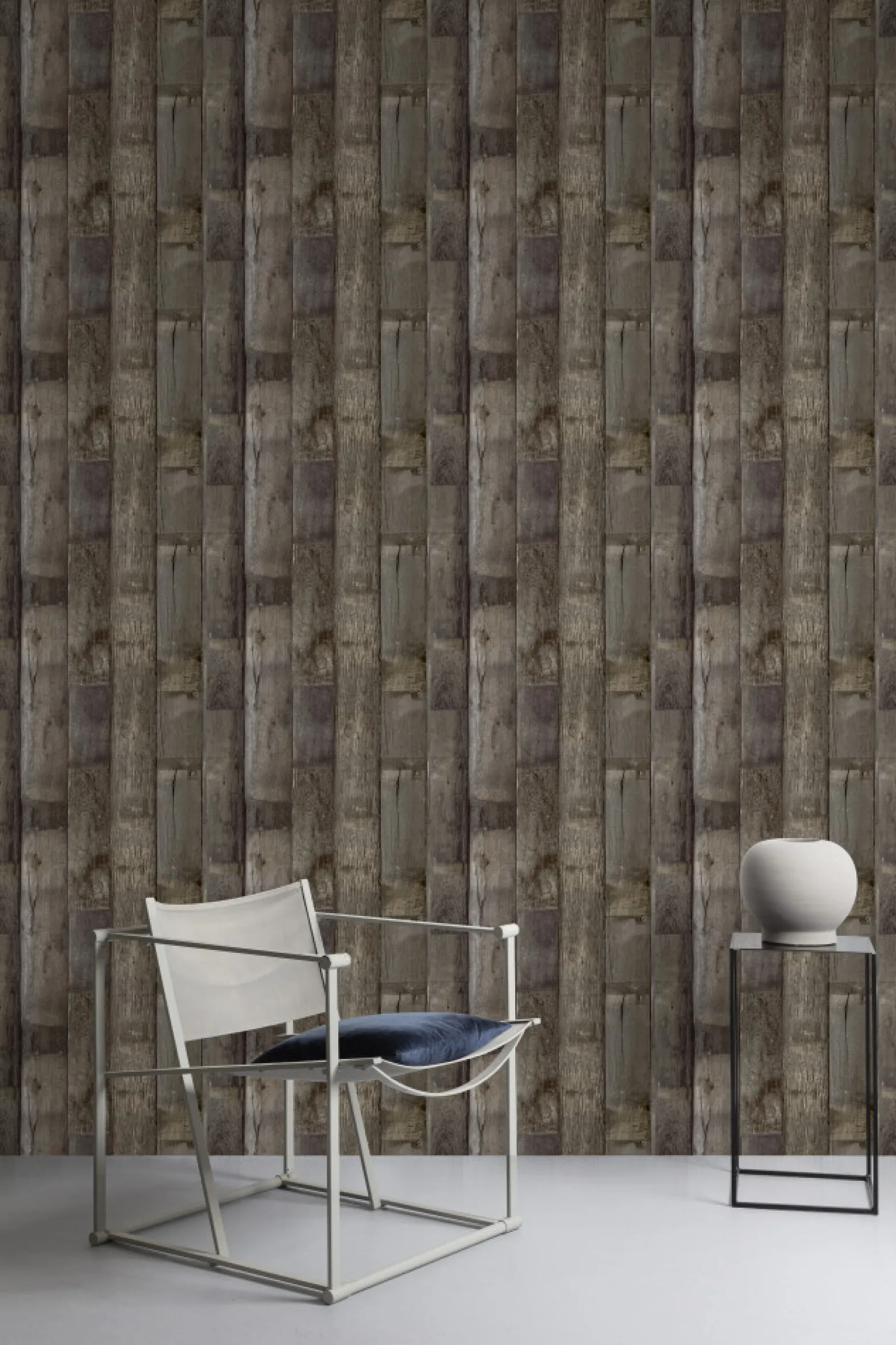 Vliestapete Holz-Optik Braun Grau WL1401