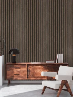 Vliestapete Holz Optik Braun Schwarz AS Creation 39109-3