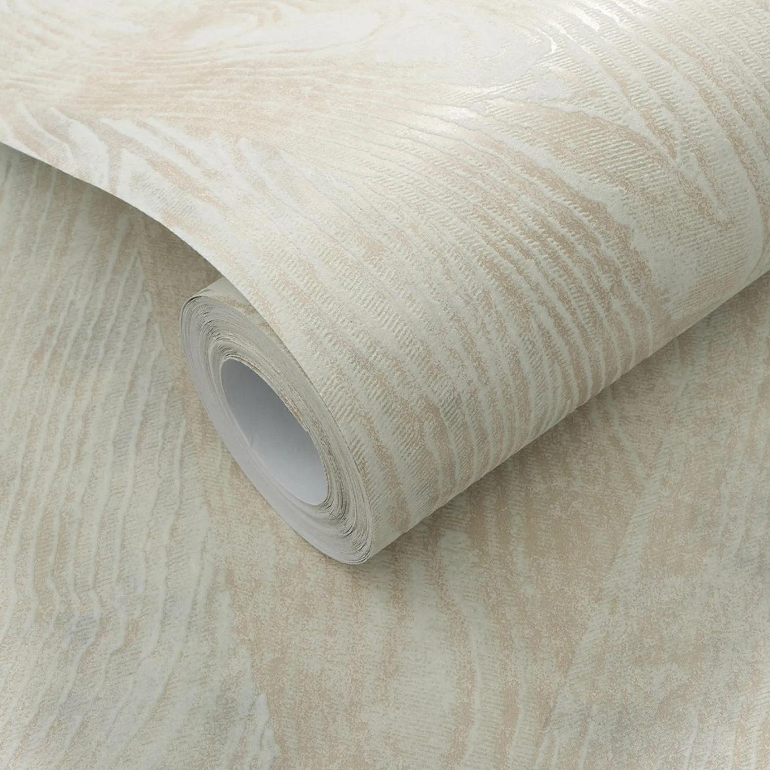 Vliestapete Holz Optik Creme Beige Metallic 10439-02