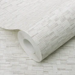 Vliestapete Holzoptik Creme Grau Glitzer 10562-38