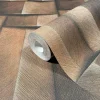 Vliestapete Holzoptik 3D-Effekt Braun Beige 35399