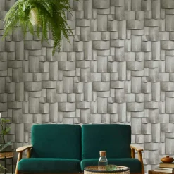 Vliestapete Holzoptik 3D-Effekt Creme Braun 35385