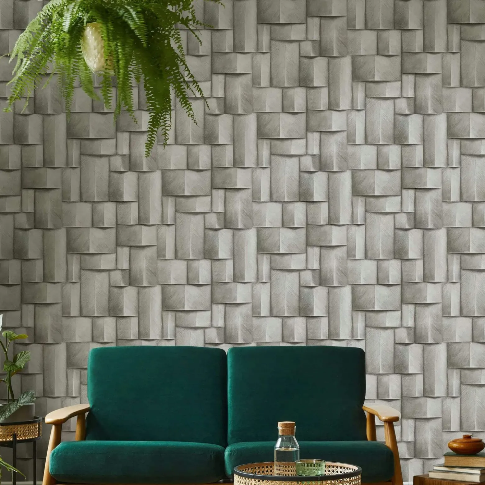 Vliestapete Holzoptik 3D-Effekt Creme Braun 35385