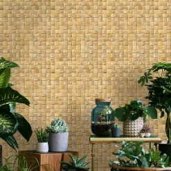 Vliestapete Holzoptik 3D-Effekt Grafik Beige 45739