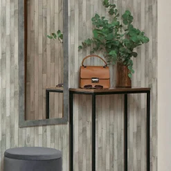 Vliestapete Holzoptik Dielen 3D-Effekt Grau Beige 45735