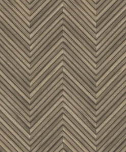 Vliestapete Holzoptik Fischgräte Braun Beige 33377