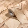Vliestapete Holzoptik Grafisch Rauten Beige 81676