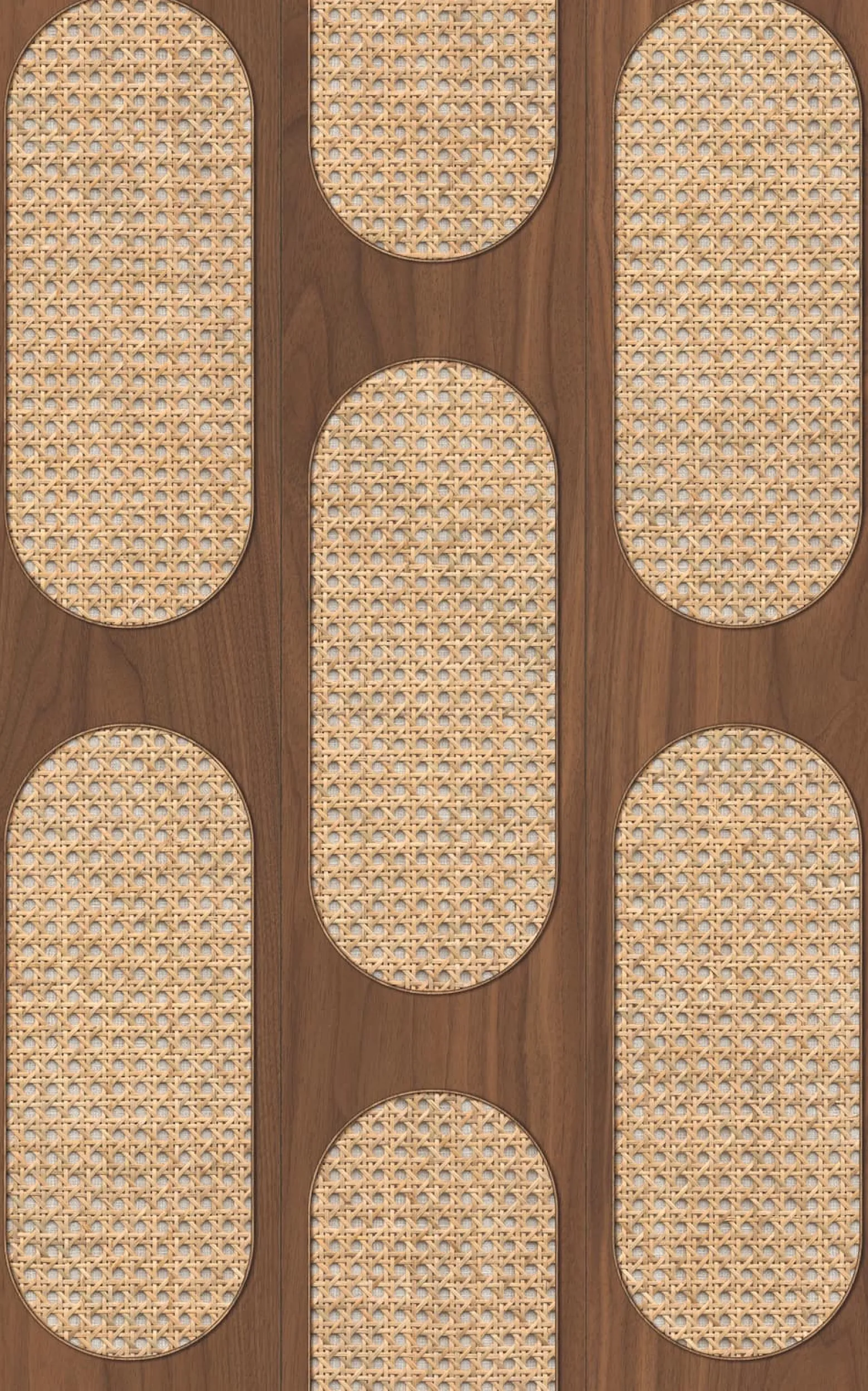 Vliestapete Holzoptik Grafik Braun Beige 81637