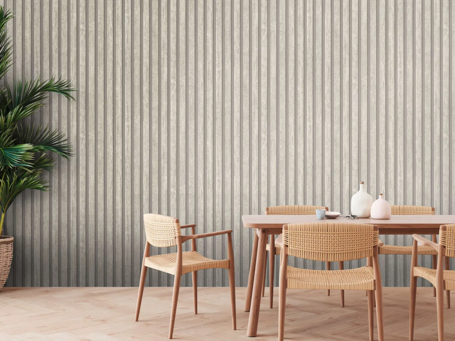 Vliestapete Holz Optik Hellgrau Grau AS Creation 39109-5