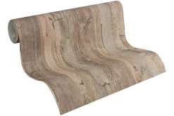 Vliestapete Holz-Optik Holzwand braun Lutèce 95405-3