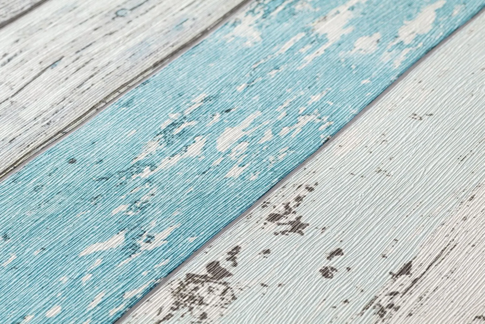 Vliestapete Holz-Optik Planken grün blau AS Creation