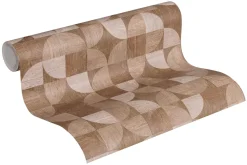Vliestapete Holz-Optik Retro braun 36913-4