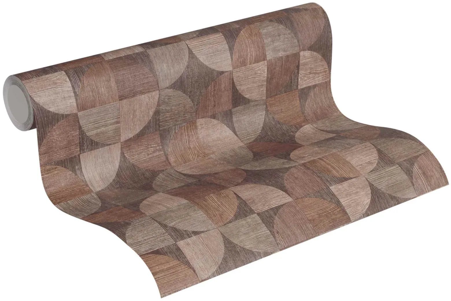 Vliestapete Holz-Optik Retro dunkelbraun 36913-1