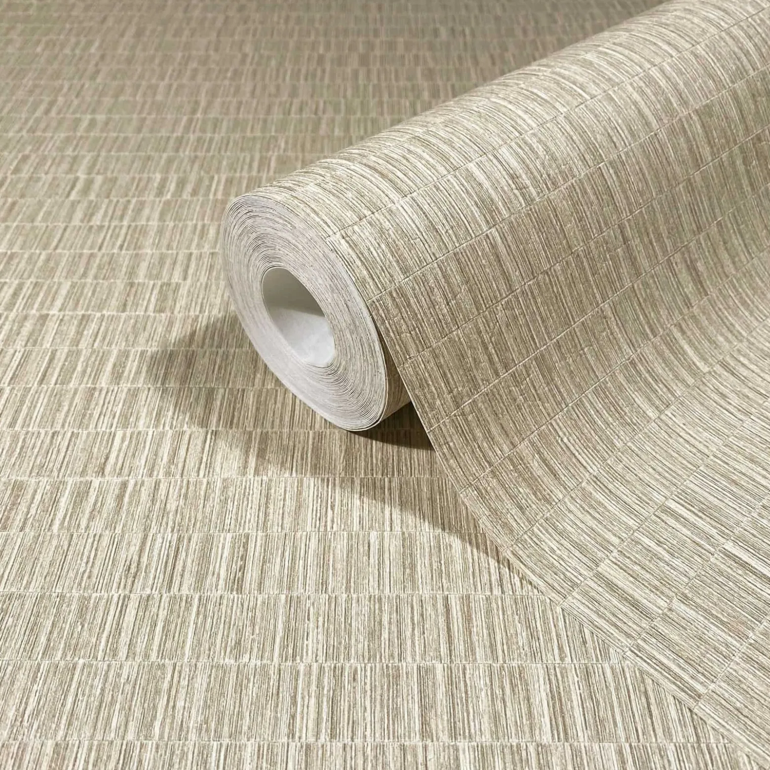 Vliestapete Holzoptik Streifen Beige Creme 35364