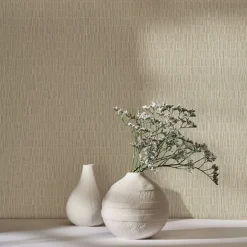 Vliestapete Holzoptik Streifen Beige Creme 35364