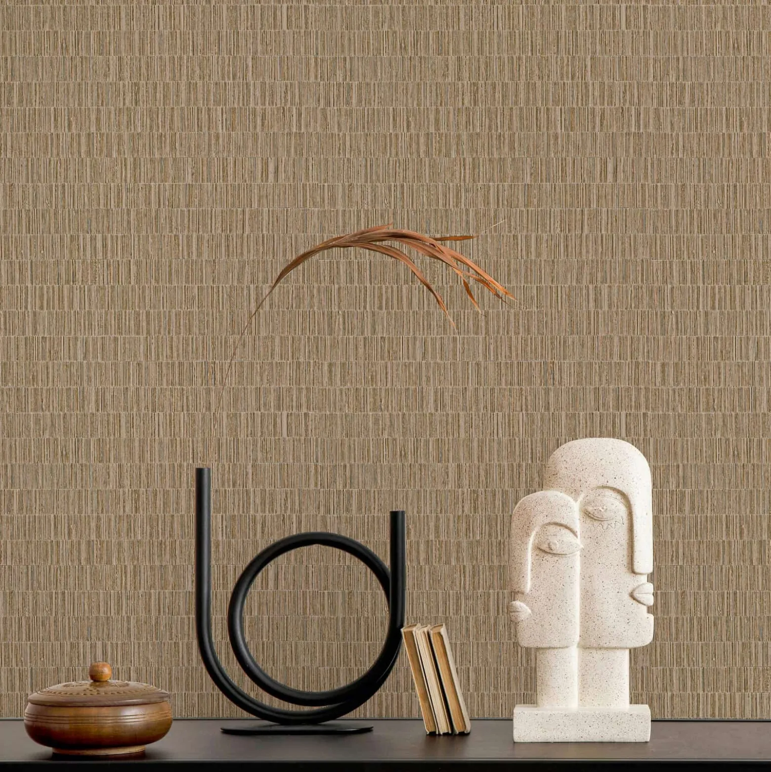 Vliestapete Holzoptik Streifen Braun Beige 35367
