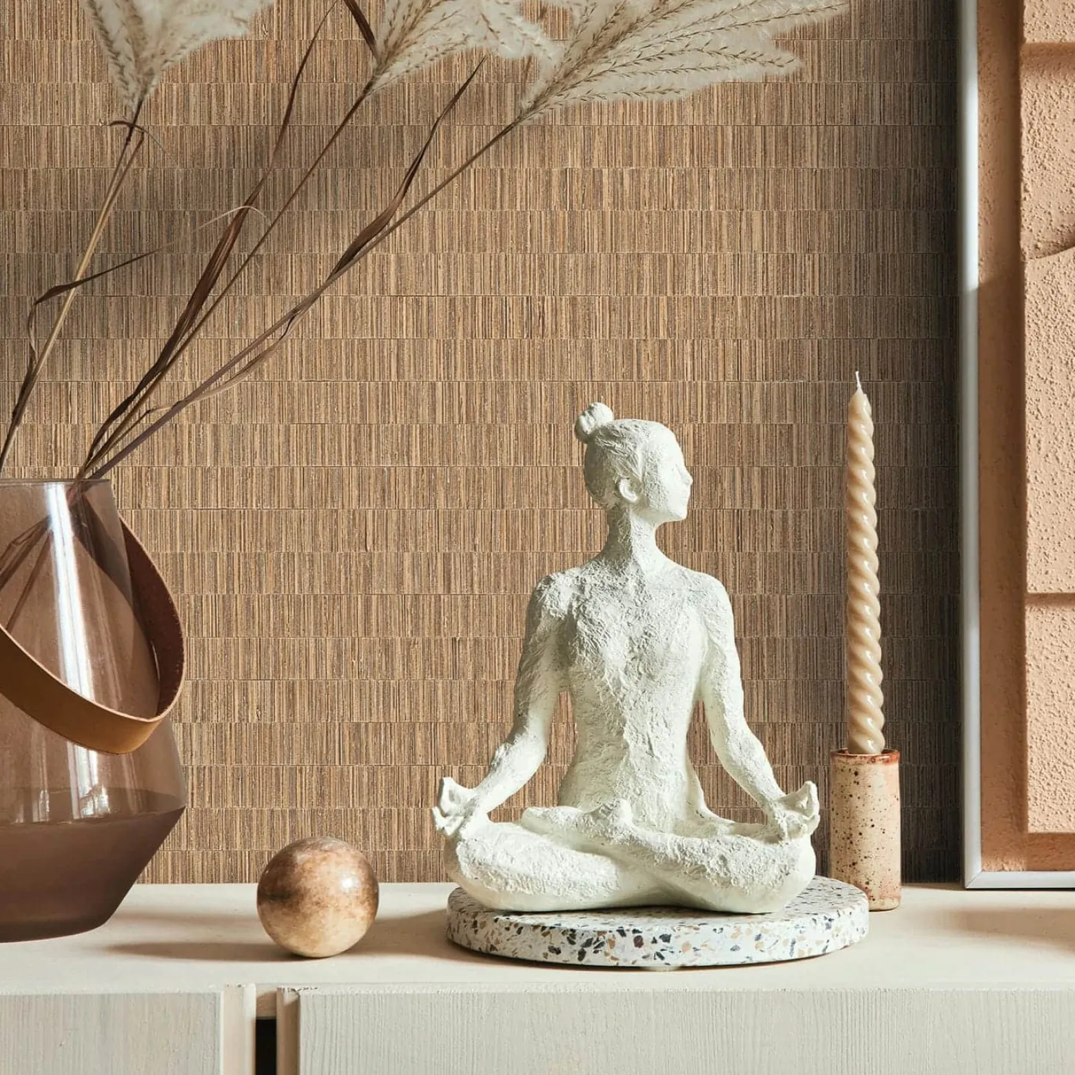 Vliestapete Holzoptik Streifen Braun Beige 35367