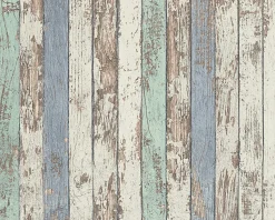 Vliestapete Holz-Optik Vintage blau AS Creation 95914-1