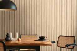 Vliestapete Holzpaneele Beige Gold Metallic 78665-1