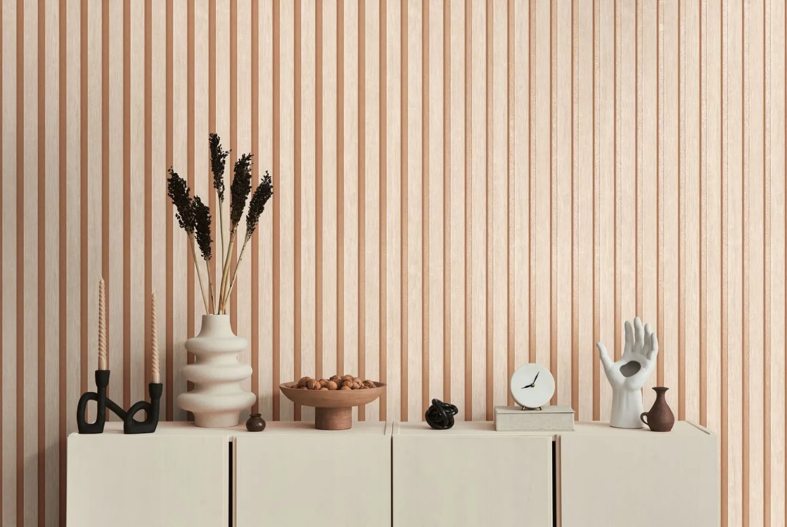 Vliestapete Holzpaneele Beige Kupfer Metallic 78665-2