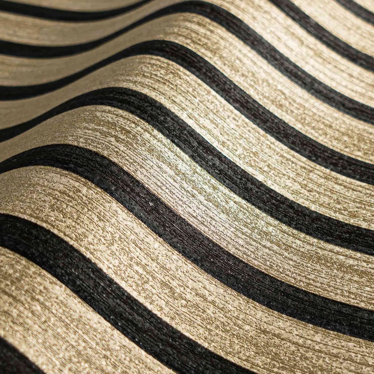 Vliestapete Holzpaneele Gold Metallic Schwarz 78627-2