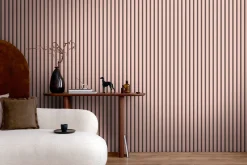 Vliestapete Holzpaneele Rosa Schwarz 78628-1