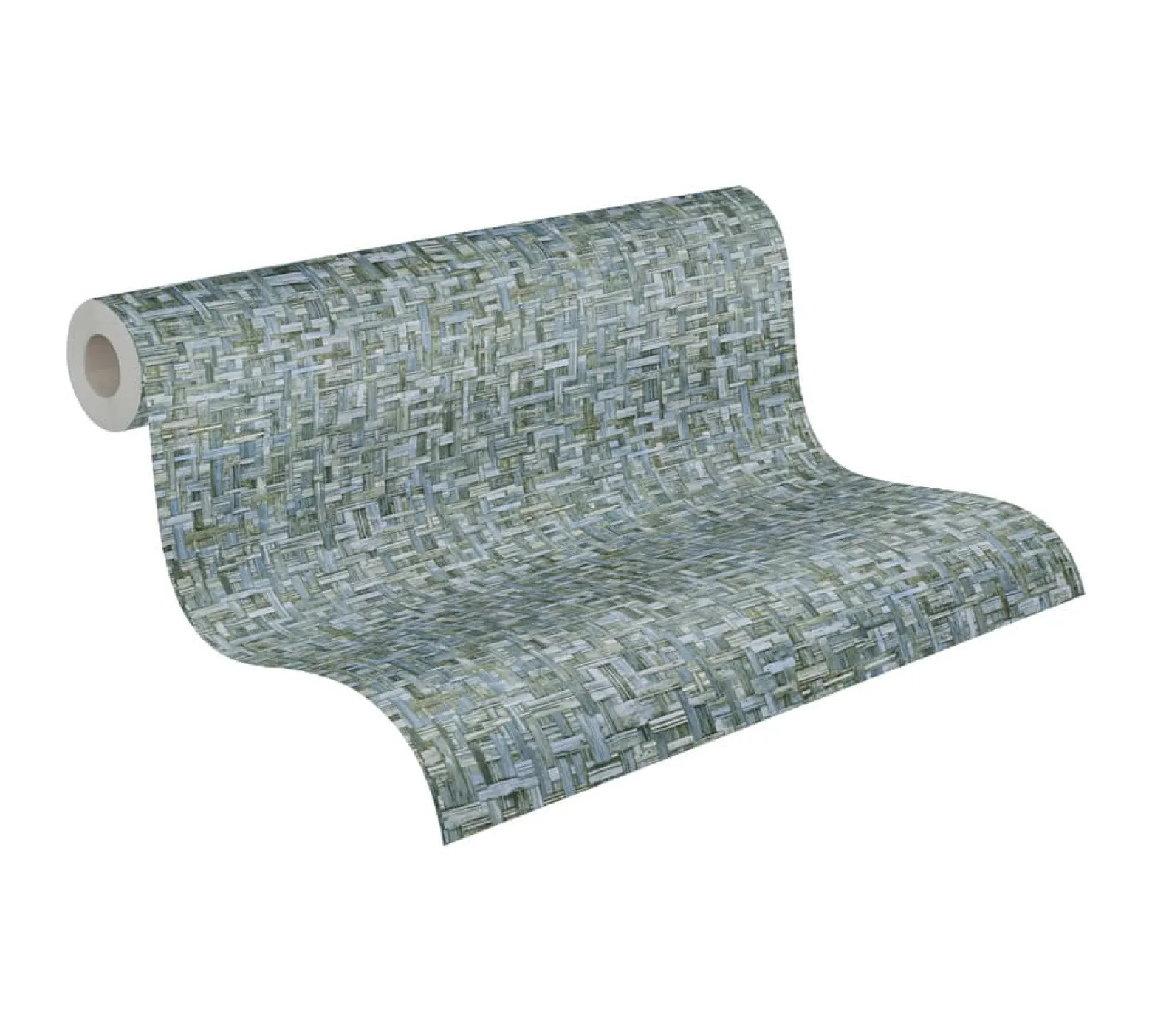 Vliestapete Holz Rattan blau 37706-3
