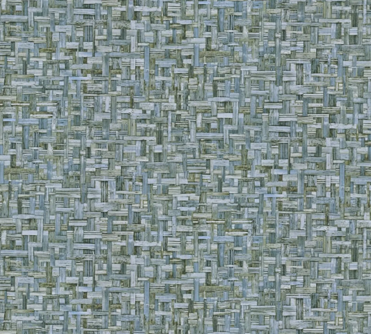 Vliestapete Holz Rattan blau 37706-3