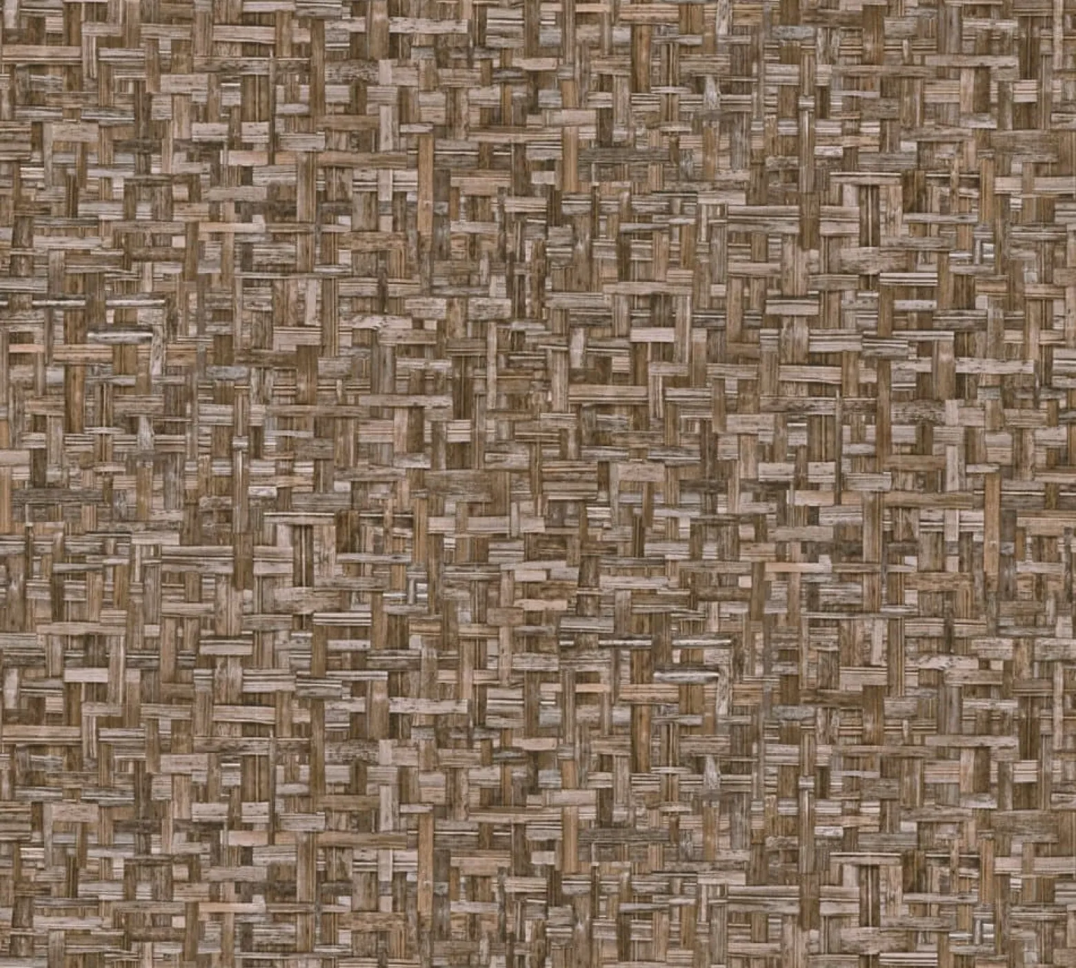 Vliestapete Holz Rattan braun 37706-1