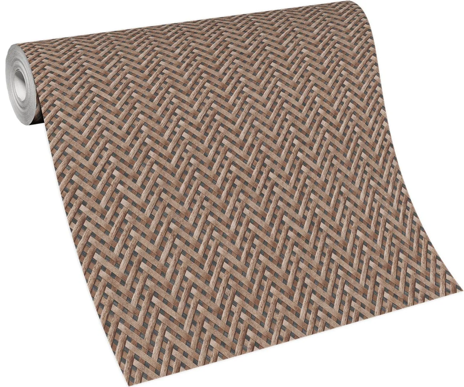 Vliestapete Holz Rattan braun schwarz 10209-11
