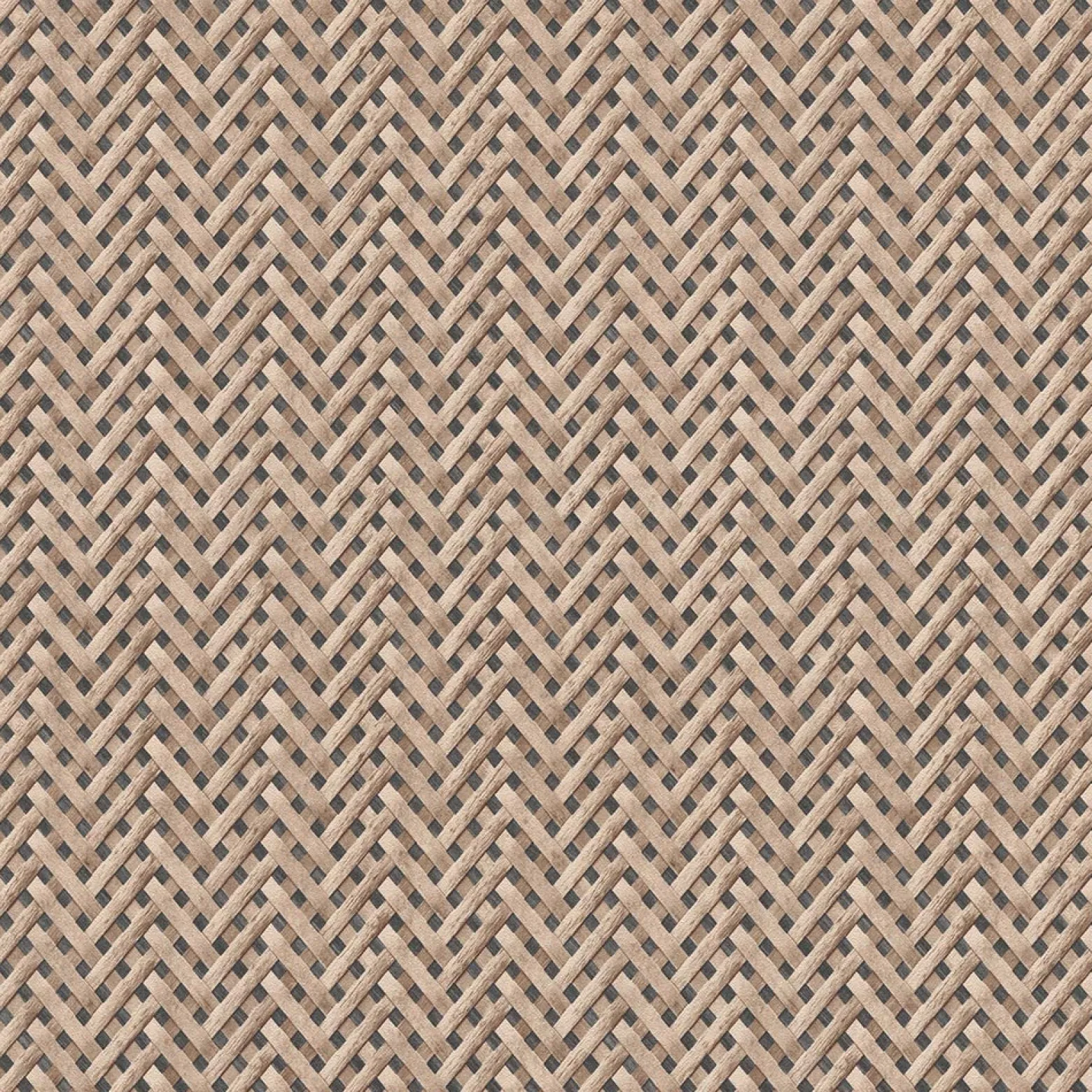 Vliestapete Holz Rattan braun anthrazit 10209-02