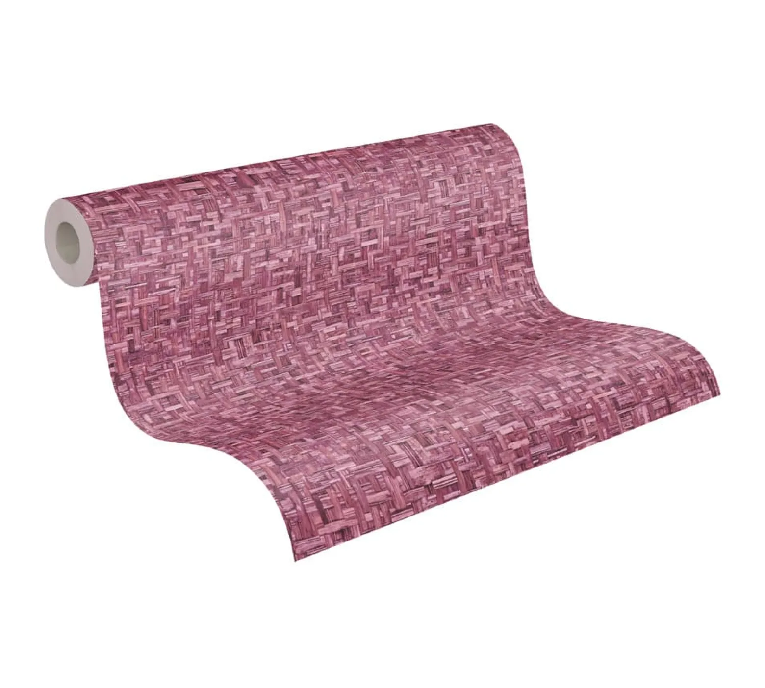 Vliestapete Holz Rattan pink 37706-5