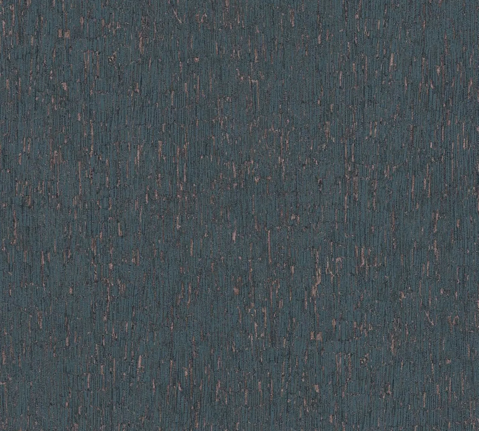 Vliestapete Holz Rinde Blau Kupfer Metallic 39562-2