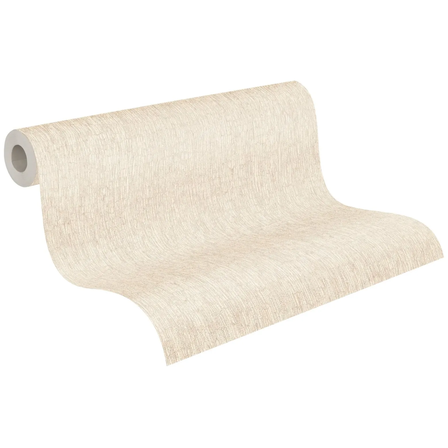 Vliestapete Holz Rinde Creme Perlmutt Metallic 39562-4