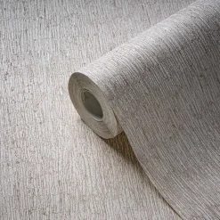 Vliestapete Holz Rinde Weiß Silber Metallic 39562-5