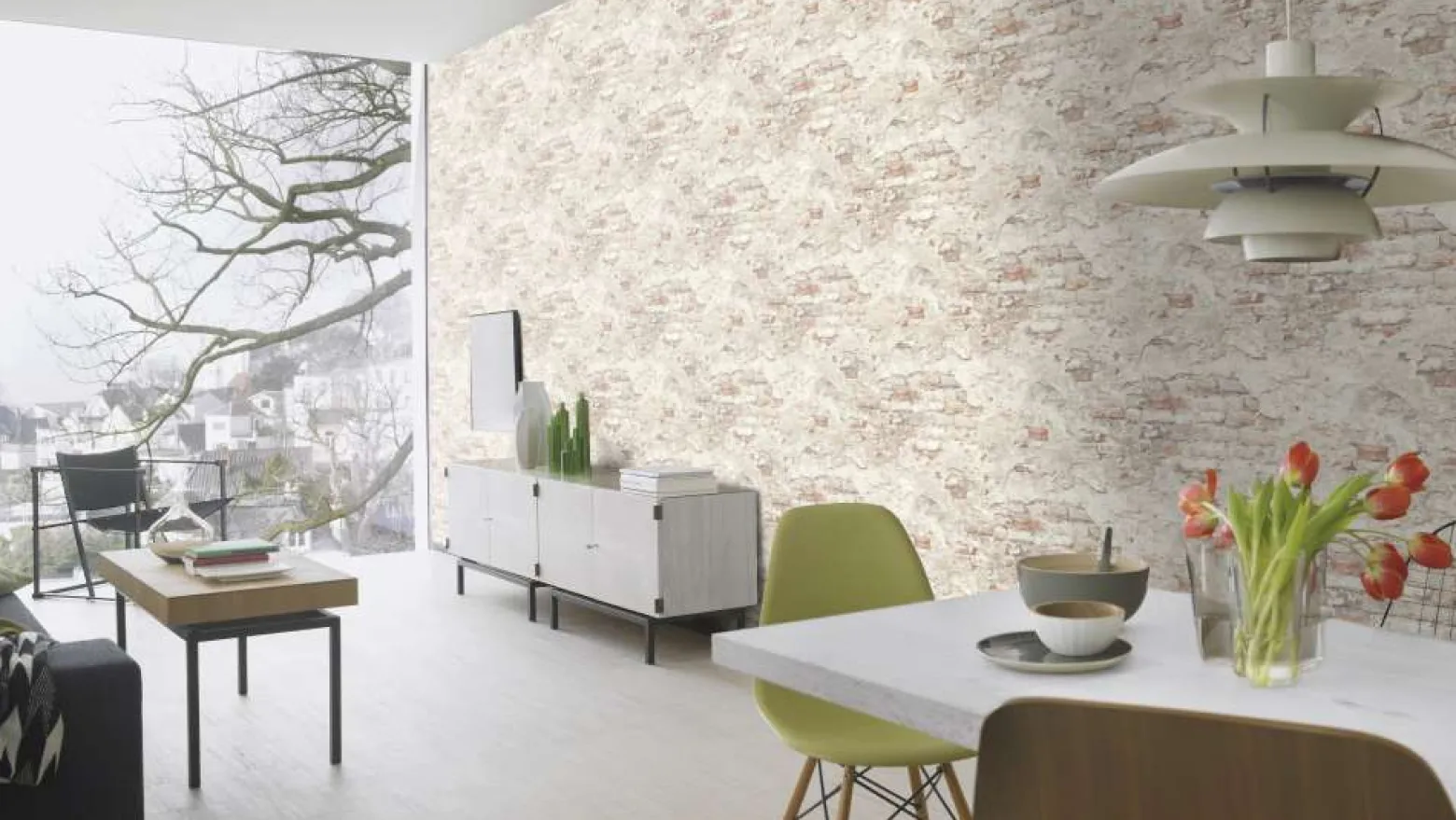 Vliestapete Industrial Beton-Optik weiß-grau 939316