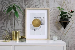 Vliestapete Ivy Blätter Weiß Beige 82270 Novamur