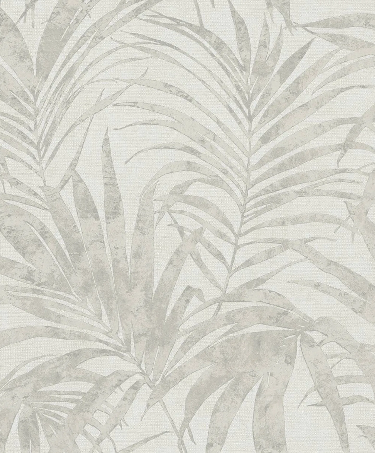 Vliestapete Ivy Blätter Weiß Beige 82270 Novamur