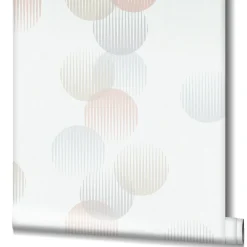 Vliestapete Ivy Grafisch Weiß Rosa 82323 Novamur