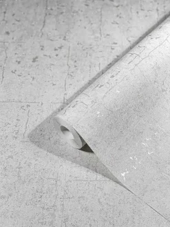 Vliestapete Ivy Putzoptik Grau 82265 Novamur