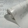 Vliestapete Ivy Schrift Weiß Beige 82326 Novamur