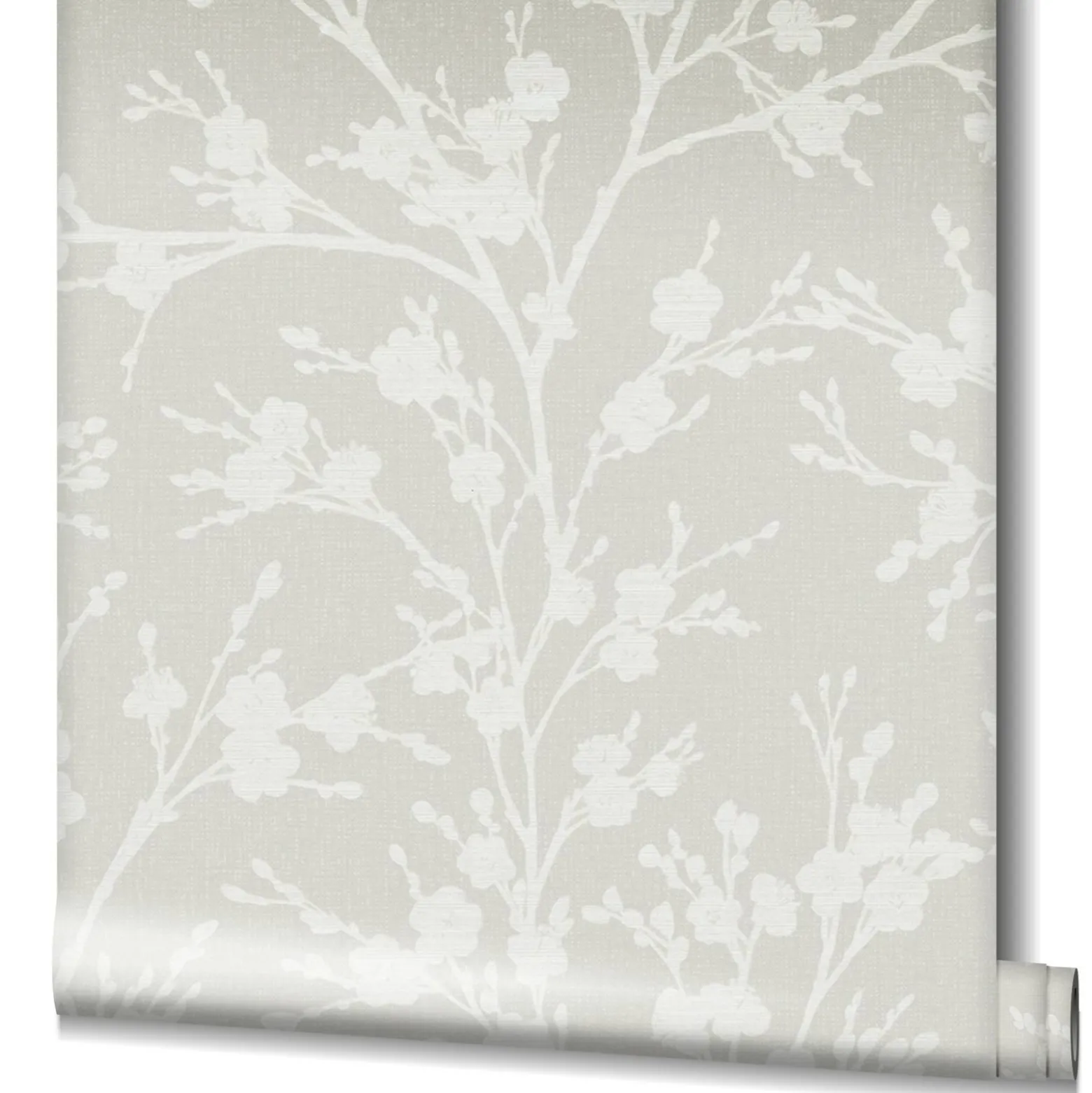 Vliestapete Ivy Struktur Blumen Beige 82314 Novamur