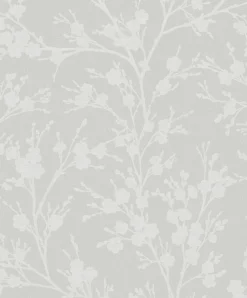 Vliestapete Ivy Struktur Blumen Beige 82314 Novamur